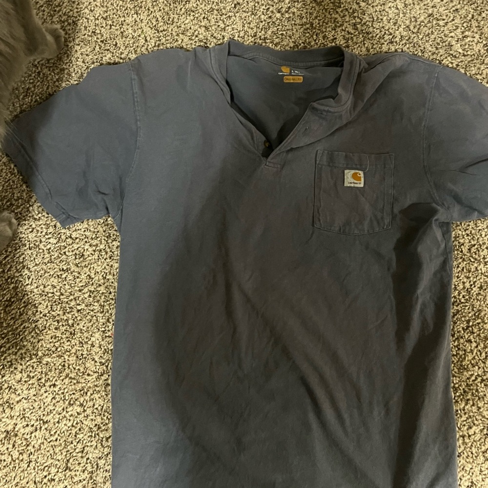 Carhartt v neck tee Mens L Tall